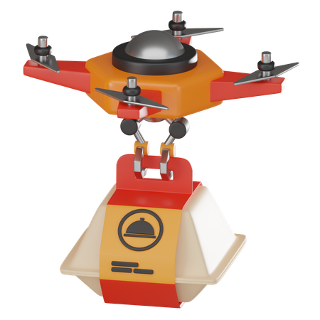 Entrega de drones  3D Icon