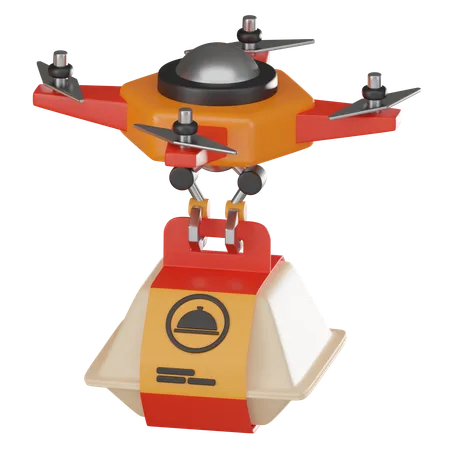 Entrega de drones  3D Icon