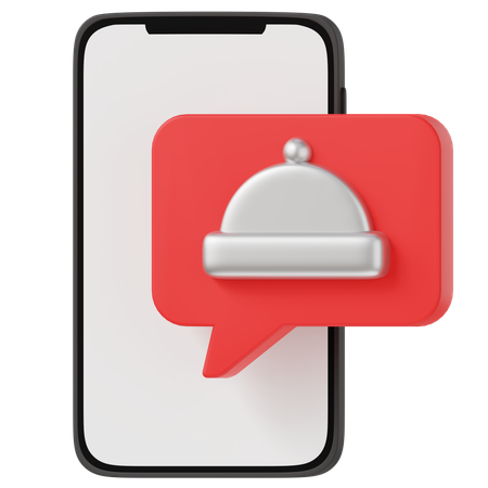 Comida en línea  3D Icon