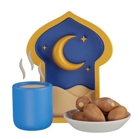 Comida iftar  3D Icon