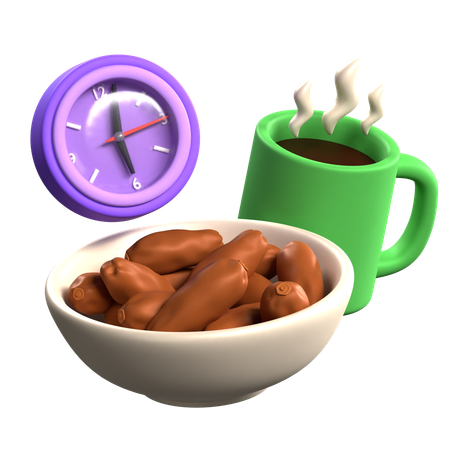 Comida iftar  3D Icon