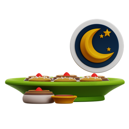 Comida iftar  3D Icon