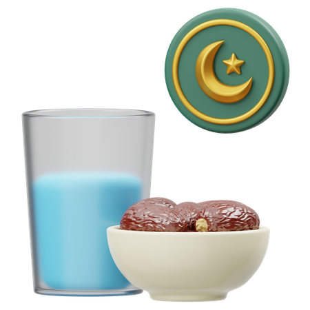 Comida iftar  3D Icon