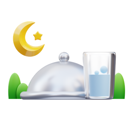 Comida iftar  3D Icon