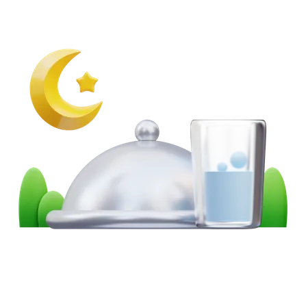 Comida iftar  3D Icon