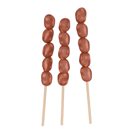 Comida indonésia Satay  3D Icon