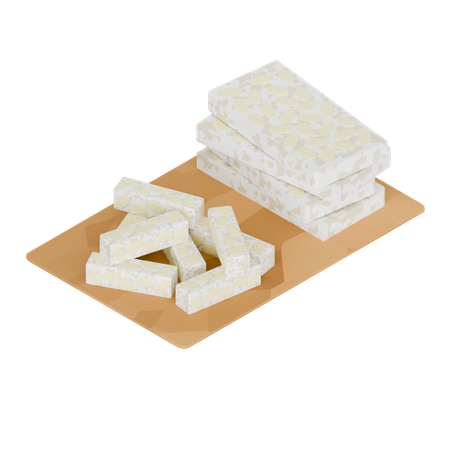 Comida indonesia: tempeh  3D Icon