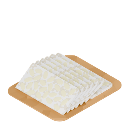 Comida indonesia: tempeh  3D Icon