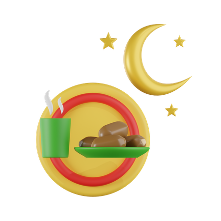 Comida muçulmana  3D Icon