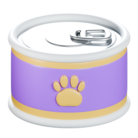 Comida para animais de estimação pode  3D Icon