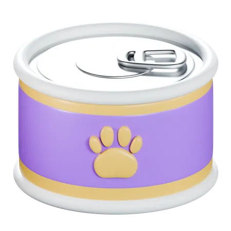 Comida para animais de estimação pode  3D Icon