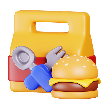 Leve comida  3D Icon