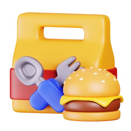 Leve comida  3D Icon