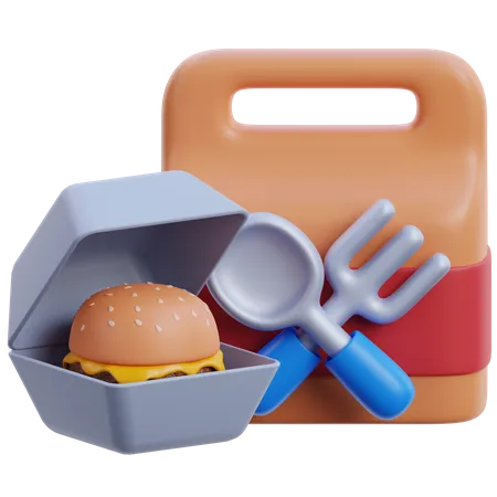 Leve comida  3D Icon