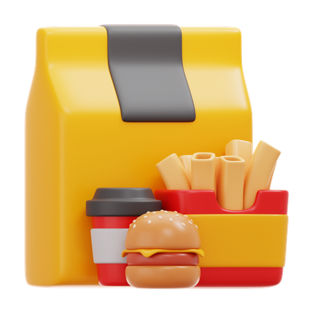 Comida para llevar  3D Icon