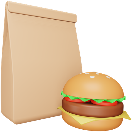 Comida para llevar  3D Icon