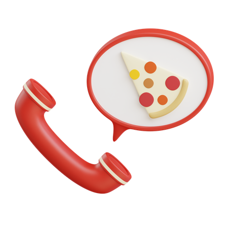 Comida para pedir pizza  3D Icon