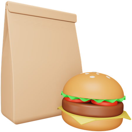 Comida para viagem  3D Icon