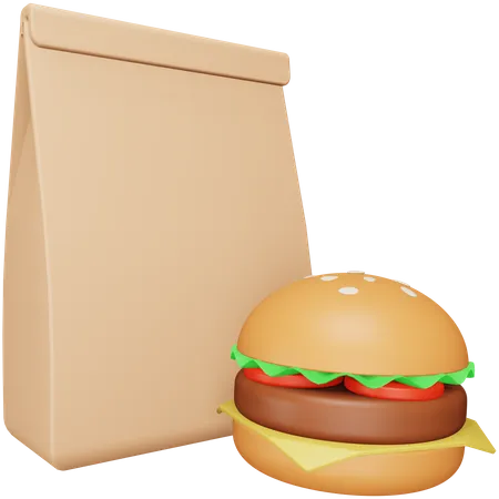 Comida para viagem  3D Icon