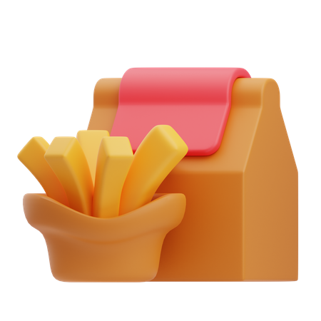 Comida para viagem  3D Icon