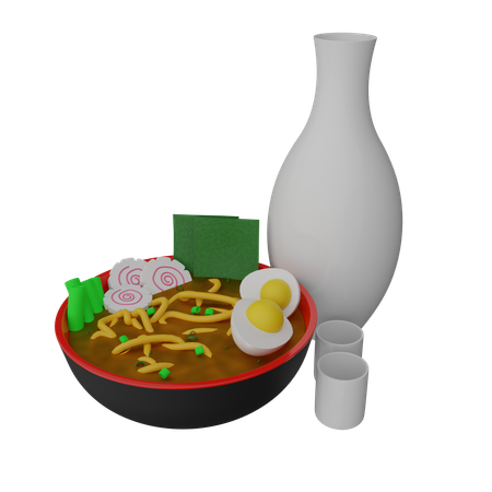 Comida ramen  3D Icon