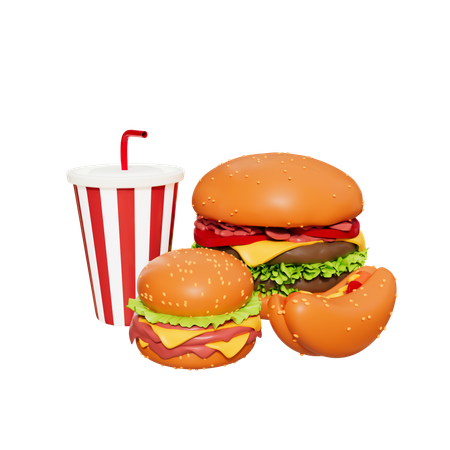 Comida rápida  3D Icon