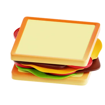 Sándwich  3D Icon