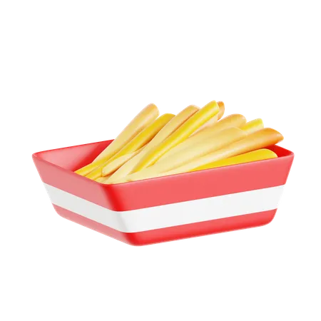 Patatas fritas  3D Icon