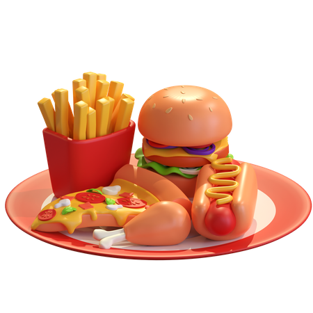 Comida rápida  3D Icon