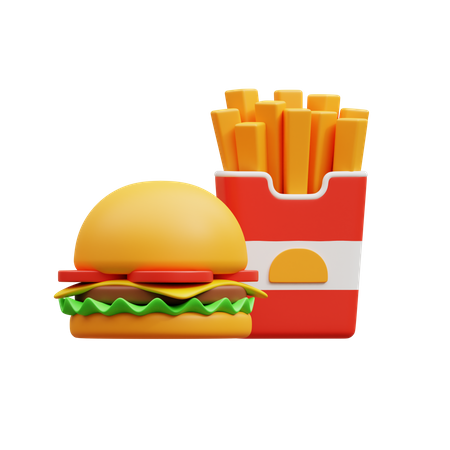 Comida rápida  3D Icon