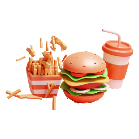 Comida rápida  3D Icon