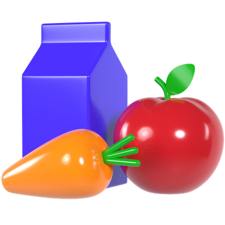 Comida sana  3D Icon
