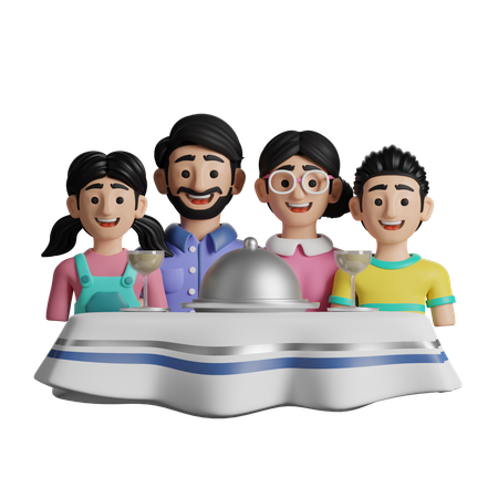Comidas familiares  3D Icon