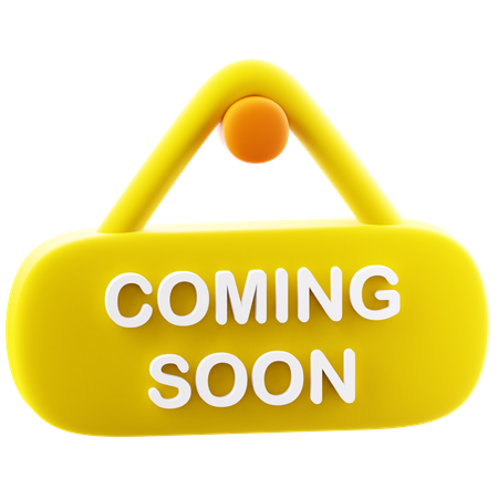 Coming Soon  3D Icon