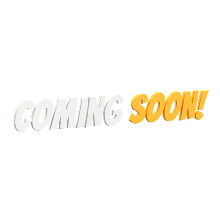 Coming Soon  3D Icon