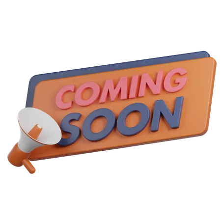 Coming Soon  3D Sticker