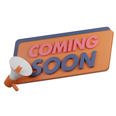 Coming Soon  3D Icon