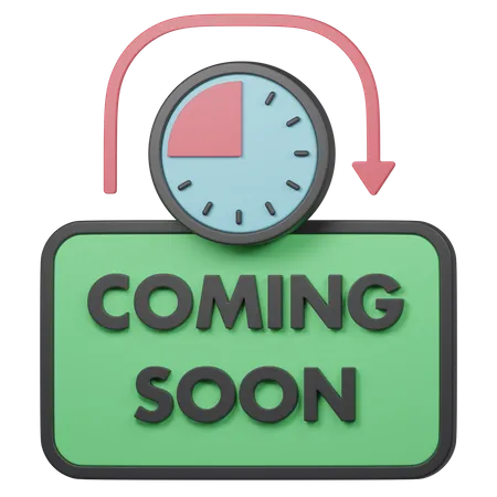 Coming Soon  3D Icon