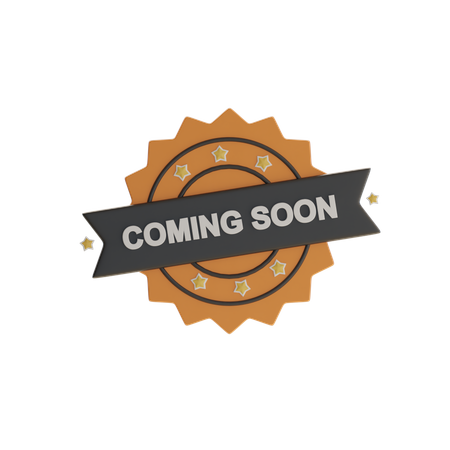 Coming Soon Badge  3D Icon