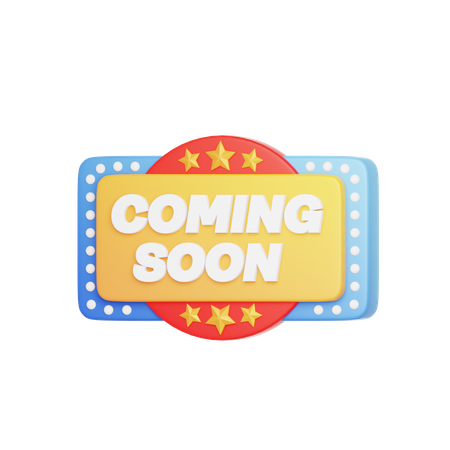 Coming Soon Badge  3D Icon