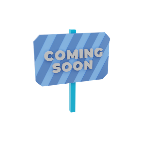 Coming Soon Board  3D Icon