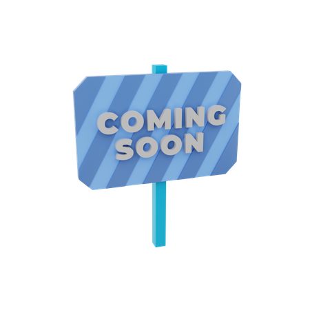 Coming Soon Board  3D Icon