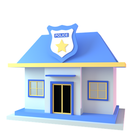 Estación de policía  3D Icon