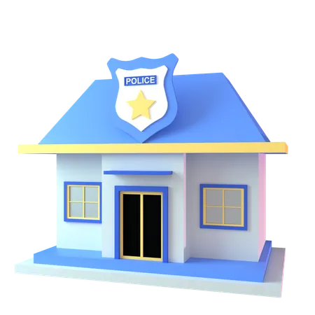 Estación de policía  3D Icon