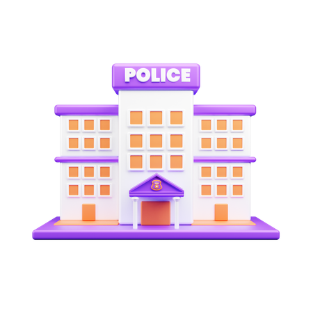 Estación de policía  3D Icon