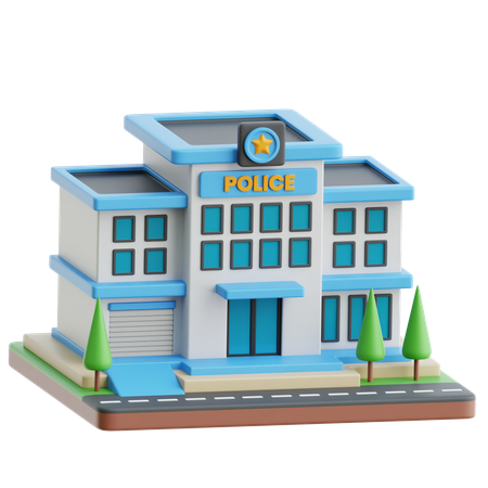 Estación de policía  3D Icon