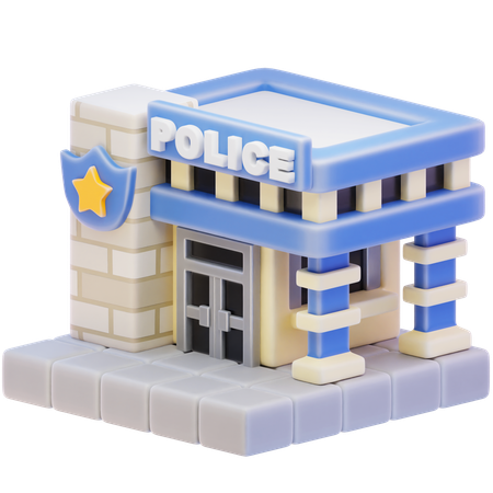 Estación de policía  3D Icon