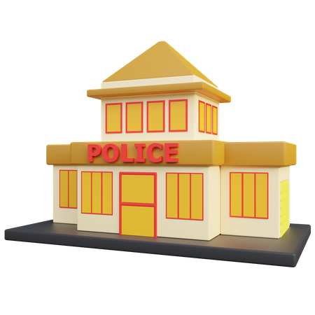 Estación de policía  3D Icon