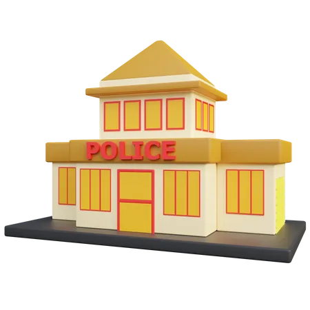 Estación de policía  3D Icon