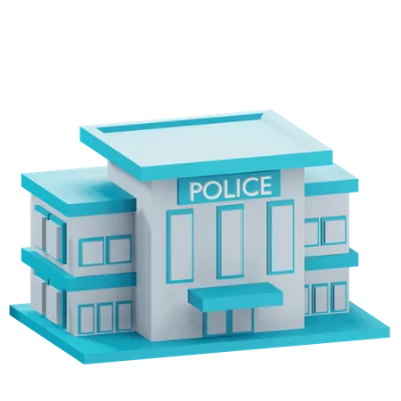 Estación de policía  3D Icon